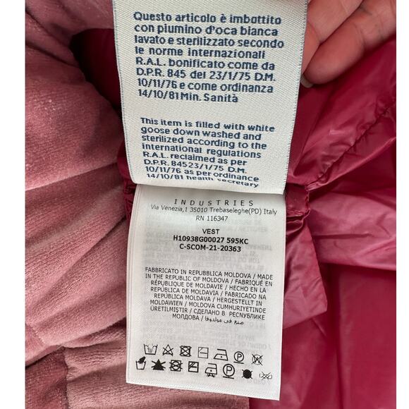 NWT Moncler Purple & Pink Mixed Media Sleeveless Velvet Short Vest L - Picture 11 of 15